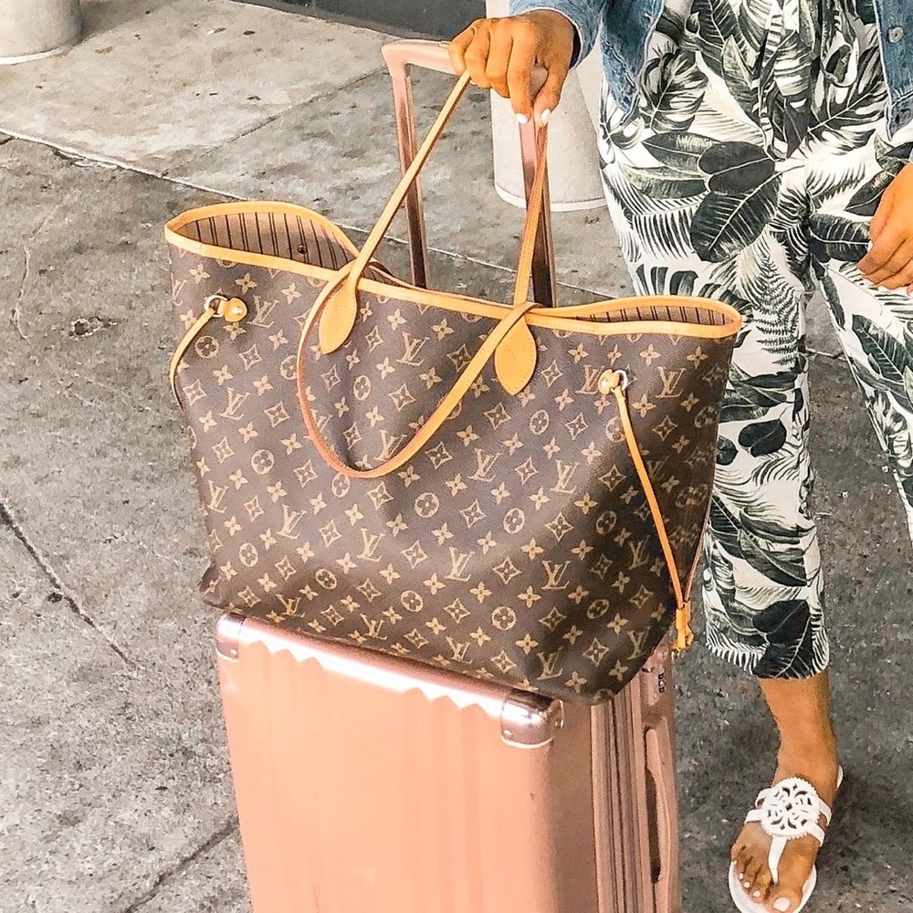 🌸 EXTRA LARGE 🌸 NEVERFULL TOTE GM BAG LOUIS VUITTON - Picture 2 of 15